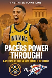 the poster for the oklahoma nba's east conference finals